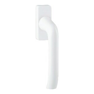 HOPPE DK-Fenstergriff Palermo 055/U34 m.eckiger Rosette,VK7x37 F9016 beschichtet