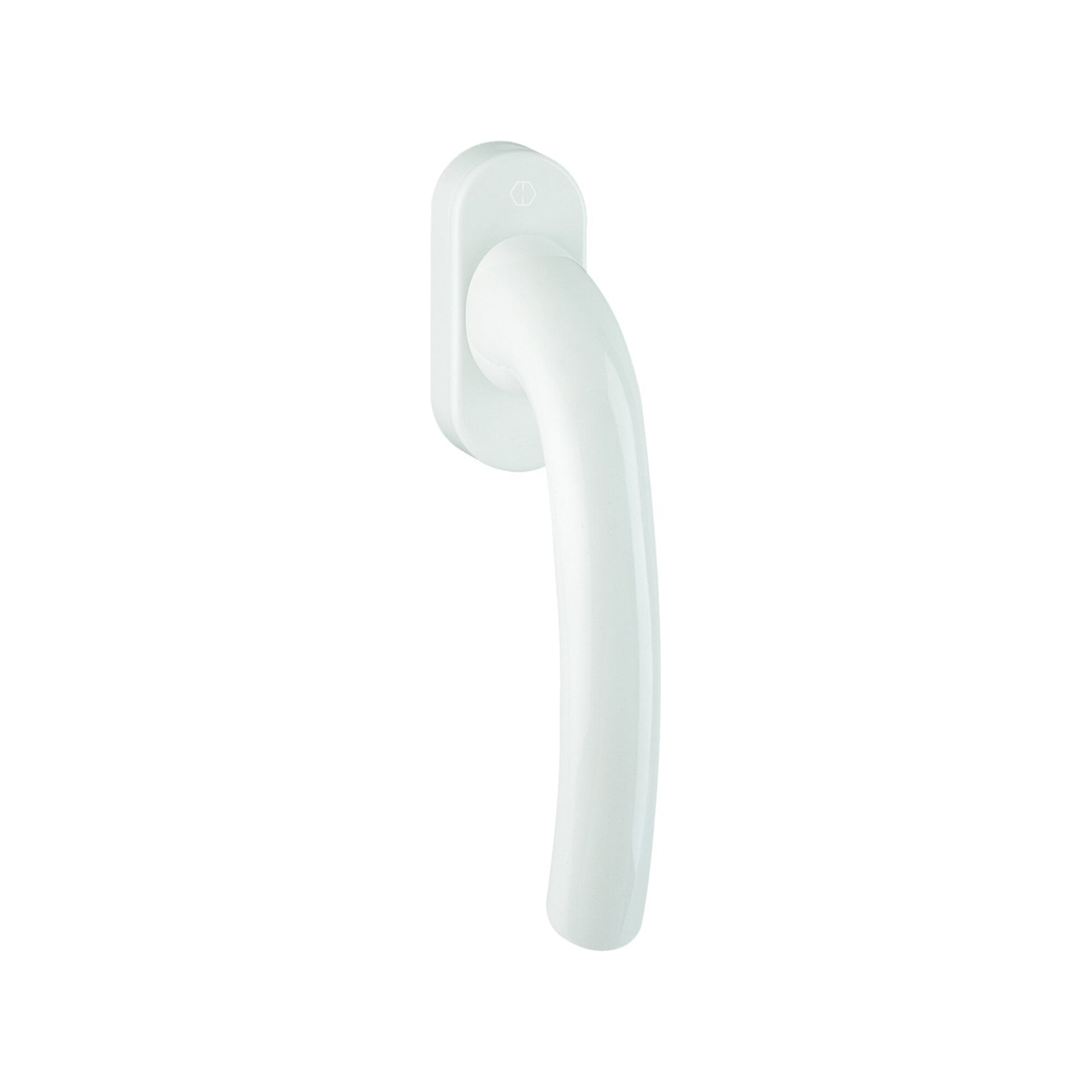 HOPPE DK-Fenstergriff Tôkyô 0710/U26 mit ovaler Rosette VK7x35,F9016 beschichtet