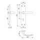 HOPPE Drückergarnitur Tôkyô 1710/3334 LS BB72/8 F1 35-40mm silberfarben