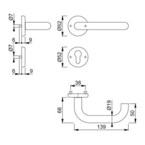Hoppe E1388Z/17KV/17KVS Baden PZ F 69