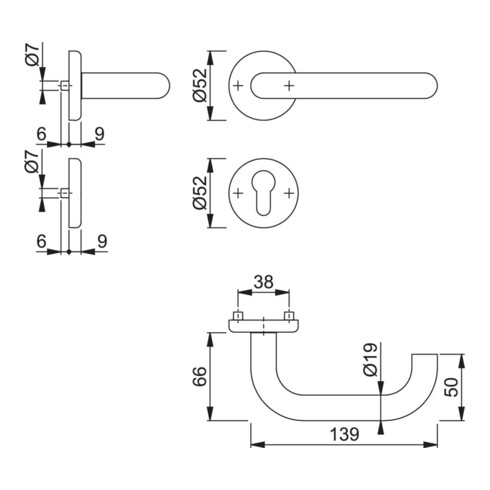 Hoppe E1388Z/17KV/17KVS Baden PZ F 69