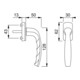 Hoppe Fenstergriff New York 0810/U10 35mm vorstehend nicht abschließbar F8707 dunkelbraun-2