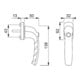 Hoppe Fenstergriff NY 0810SV/U10 Alu.F9016 32mm selbstsperrend-4