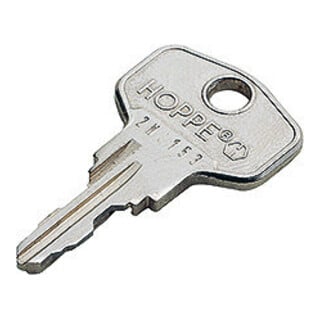 HOPPE Fenstergriffschlüssel gleichschließend 2W153 Eisen, vernickelt