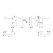 HOPPE FH-DRG, plaque courte Paris FS-K138/353K PZ,9/72, ovale noir profond,AP-2