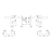 HOPPE FH-DRG, plaque courte Paris FS-K138/353K PZ,9/72, ovale noir profond,AP-4