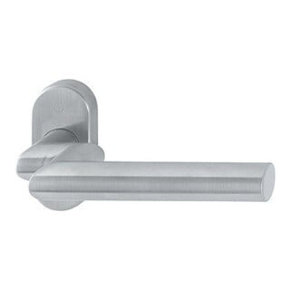 HOPPE FH-Drücker-Halbgarnitur Amsterdam FS-E1400GF2/55,ov.,VK9 Edelstahl matt