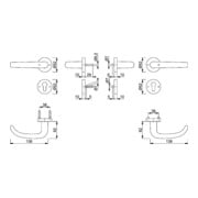 Hoppe FS-Fitting San Fran.FS-E1301/42H/42HS VA F69 D/D f.TS 40-65mm PZ DIN L/R-4