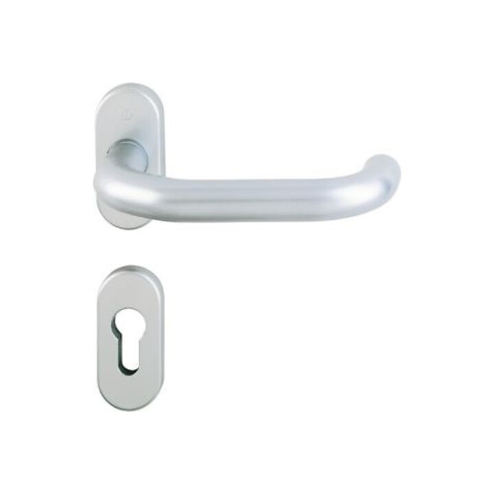 Hoppe FS-Garnitur Paris FS-138GF/55/55S Alu.F1-2 D/D f.TS 55-75mm PZ DIN L/R