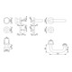 Hoppe FS-Garnitur Paris FS-E58/42H/42HS/138 VA F69 D/K f.TS 40-65mm PZ DIN L/R-3