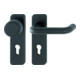 Hoppe FS-Garnitur Paris FS-K58/202K/138 Ku.F9005M D/K f.TS 40-66mm PZ DIN L/R-1