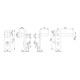 Hoppe FS-Schutzgrt.Paris FS-58/3332KZA/353K-1/138F Alu.F1 D/K f.TS 42-47mm PZ DIN L/R-2