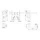 Hoppe FS-Schutzgrt.Paris FS-58/3332KZA/353K-1/138F Alu.F1 D/K f.TS 42-47mm PZ DIN L/R-4