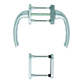 HOPPE FTT Garniture de poignée PZ, Tôkyô 0710RH/66N TS 63-68, N 12 ALU couleur naturelle