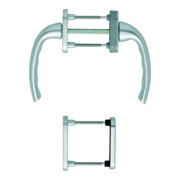 HOPPE FTT Garniture de poignée PZ, Tôkyô 0710RH/66N TS 63-68, N 12 ALU couleur naturelle