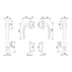 HOPPE FTT-Griffgarnitur PZ, Tôkyô 0710RH/66N TS 63-68, N 12 ALU naturfarbig