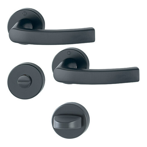 HOPPE Garniture à rosace 199/42KB/42KBS, F9714M, WC, 37-47