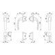 HOPPE Garniture de poignée FTT PZ Tôkyô 0710RH/66N/U26/0710 TS 68-73, N 12, ALU F9016-3