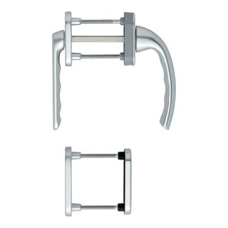 HOPPE Garniture de poignée FTT PZ, Tôkyô 099KH/66N TS 63-68, N 12 ALU couleur naturelle