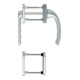 HOPPE Garniture de poignée FTT PZ, Tôkyô 099KH/66N TS 63-68, N 12 ALU couleur naturelle-1