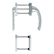 HOPPE Garniture de poignée FTT PZ, Tôkyô 099KH/66N TS 63-68, N 12 ALU couleur naturelle