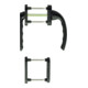 HOPPE Garniture de poignée FTT PZ, Tôkyô 099KH/66N TS 63-68, N 12 ALU F8707-1