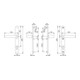HOPPE Garniture de poignée PT Plaque étroite, ovale, Tôkyô 1710RH/3346, PZ, 8/92 F9016, TS 67-72-4