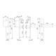 HOPPE Garniture de poignée PT RR, ov.PZ, VK8, E92, Liverp. 554/3357N/1313G, F1-2 TS 67-72-2