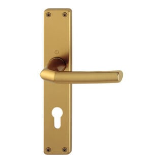 HOPPE Garniture de porte à plaque longue carrée Birmingham, 1117/202SP PZ, 8/72, F4, TS 27-47