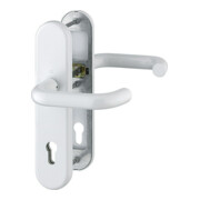 HOPPE Garniture de porte à plaque longue HT-Schutz Paris 138/3331/3310,PZ,E92 blanc trafic
