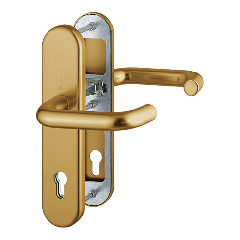 HOPPE Garniture de porte à plaque longue HT-Schutz Paris 138/3331/3310,PZ,E92 bronze