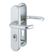 HOPPE Garniture de porte à plaque longue ZT-Schutz Paris 138L/3332ZA/3310,PZ,E72 couleur naturelle