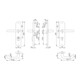 HOPPE Garniture de porte à plaque longue ZT-Schutz Paris 138L/3332ZA/3310,PZ,E72 couleur naturelle-3