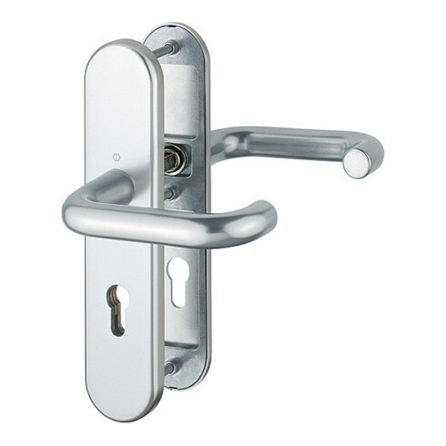 HOPPE Garniture de porte avec plaque longue FH-Schutz Paris FS-138F/3331/3310,PZ,E72 couleur naturelle