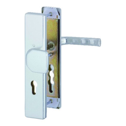 HOPPE Garniture de porte avec plaque longue WET-Schutz London 113/2221/2210,PZ,E72 couleur naturelle