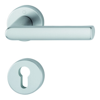 HOPPE Garniture de porte OT avec rosaces, ronde, Hamburg 1700/42KV/42KVS, VK8, couleur naturelle