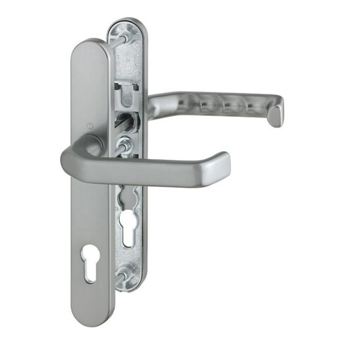 HOPPE Garniture de porte PT à béquilles RR, ovale, Liverpool 1313G/3357N, PZ, 8/92, couleur acier, TS 67-72