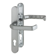 HOPPE Garniture de porte PT à béquilles RR, ovale, Liverpool 1313G/3357N, PZ, 8/92, couleur acier, TS 67-72