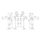 HOPPE Garniture de porte PT, carré, London 113KH/2246/113, PZ, 8/92 F1, TS 67-72-3