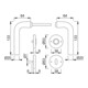 HOPPE Garniture de porte ZT avec rosaces, rond, Bonn 150/42KV/42KVS, VK8, BB couleur naturelle-2