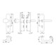 HOPPE Garniture de protection anti-intempéries Langschild, PZ, 8/72 Paris E86G/3331/3310/138Z F69, TS-1