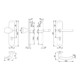 HOPPE Garniture de protection WET plaque longue, PZ, 8/72 Trondh. E86G/3332ZA/3310 F69,TS-1