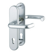 HOPPE HT Garniture de porte à plaque longue Paris 138/3331/3310,PZ,E92 couleur naturelle