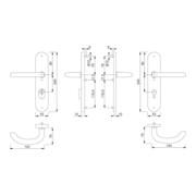 Hoppe Kit de protection Mar.E1138Z/3332ZA/3310 VA F69 92mm 67-72mm-2