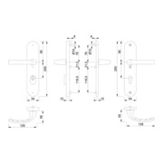 Hoppe Kit de protection Tôkyô 1710/3332ZA/3410 Alu.F1 92mm 66-71mm-4