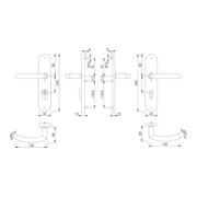 Hoppe Kit de protection Tro.E1430Z/3332ZA/3310 VA F69 92mm 67-72mm-4