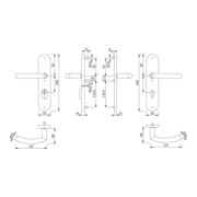 Hoppe Kit de protection Tro.E1430Z/3332ZA/3310 VA F69 92mm 67-72mm-4