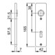 Hoppe Kurzschild-Paar 202KP Alu. F2 BB-2