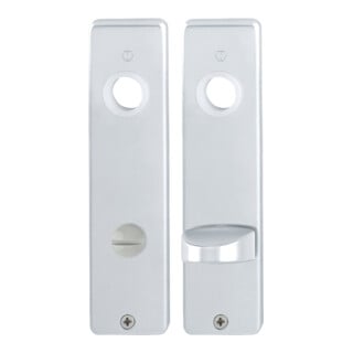 Hoppe Kurzschild-Paar 202KP/AP Alu. F1 Bad SK/OL