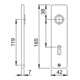 Hoppe Kurzschild-Paar 202KP/AP Alu. F1 BB-3